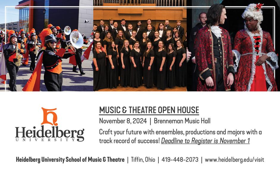 School of Music and Theatre Fall Open House Header 2024