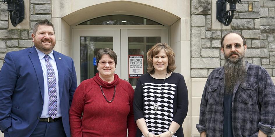 '22 Faculty Award winners Drs. Nate Beres, Pam Faber, Julie O'Reilly and Aaron Sell