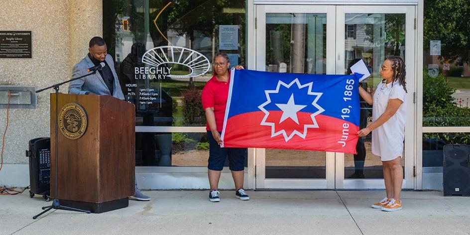 Juneteenth flag raising